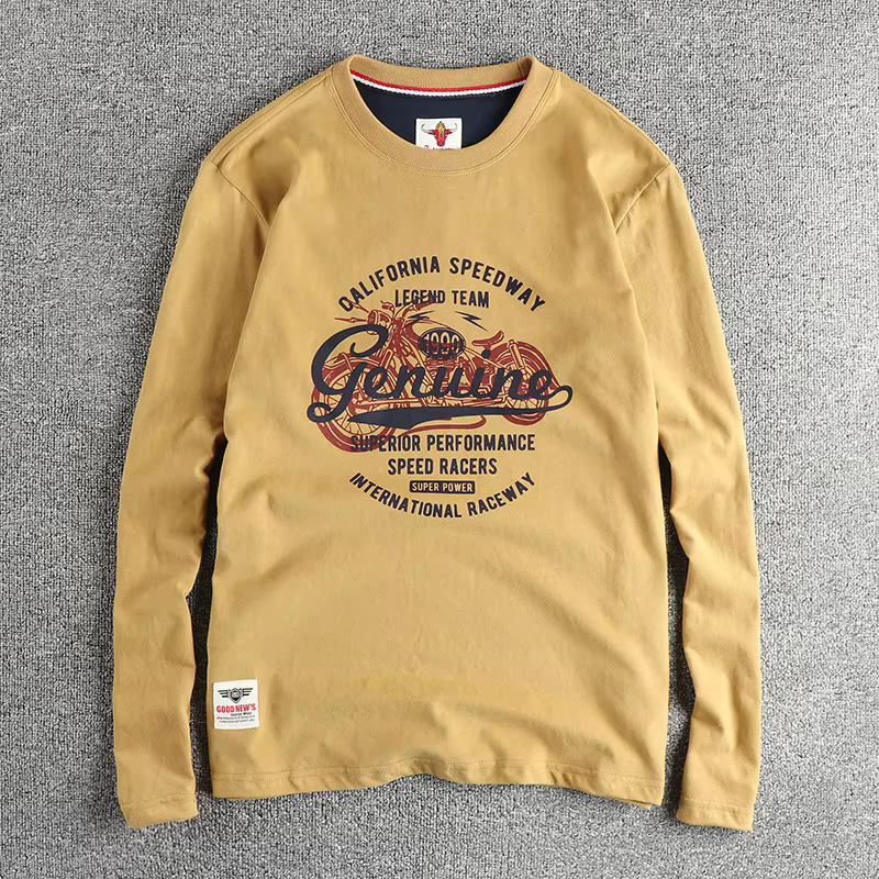 T-shirt à manches longues personnalisé pour hommes