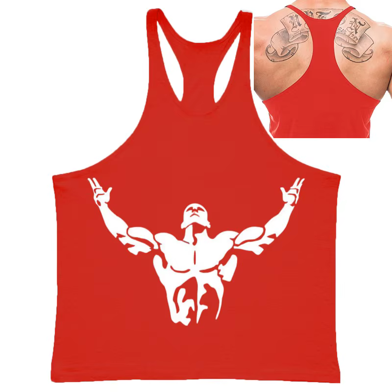 Haut de gymnastique hommes chemise de musculation Fitness