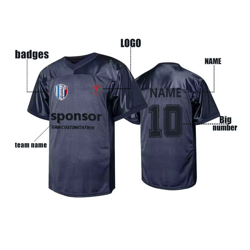 T-shirt d'entraînement de football personnalisé à séchage rapide