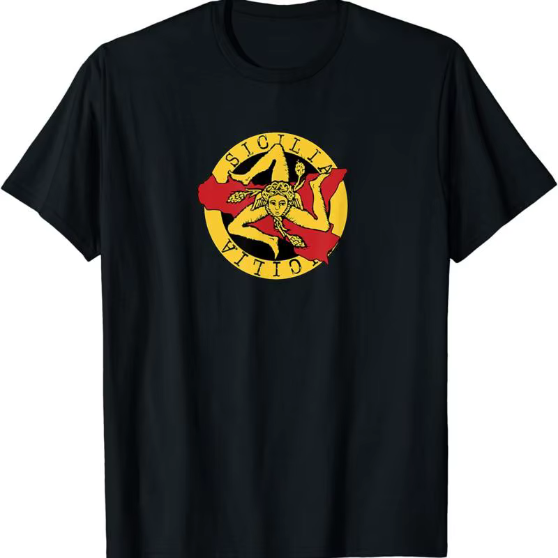 T-shirt drapeau rouge jaune sicilien