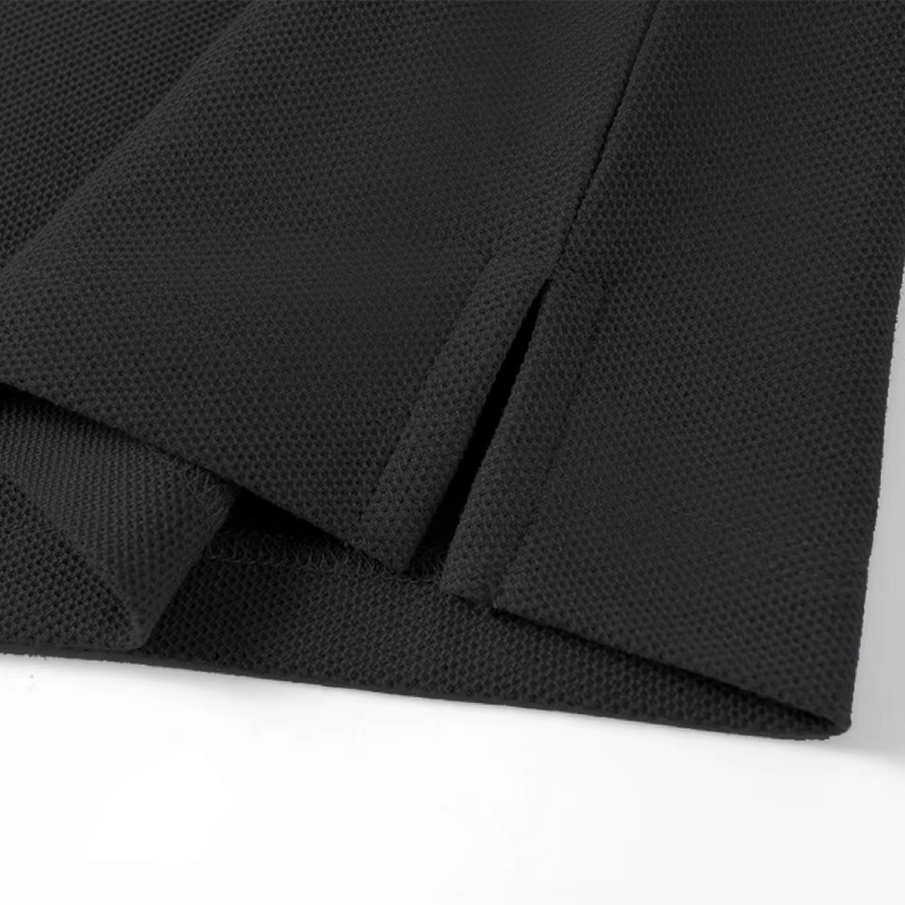Meilleur luxe soie lin coton hommes polos