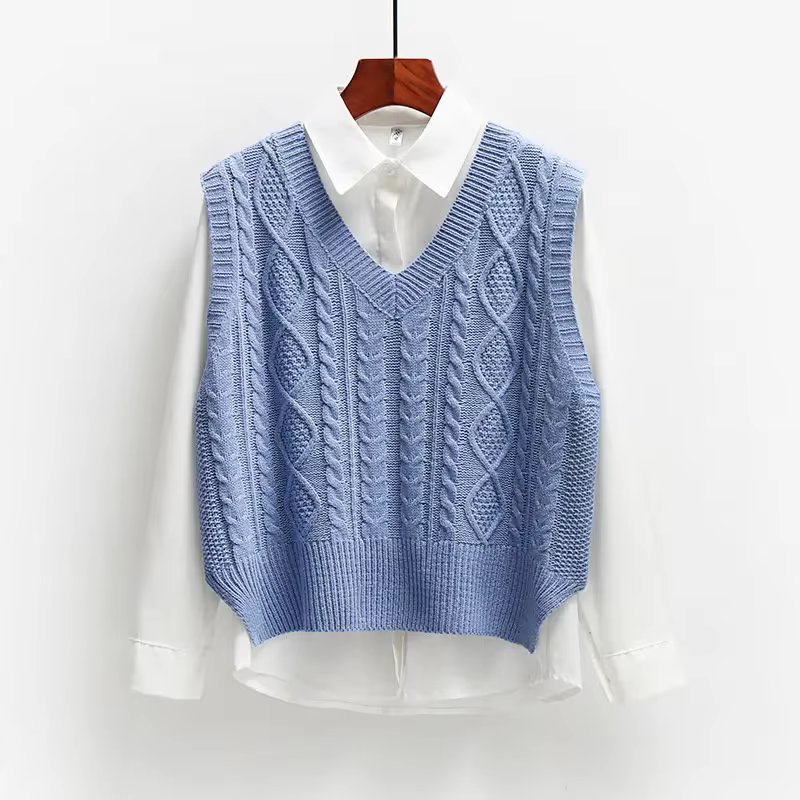 Pull en cachemire à col en V pour femme