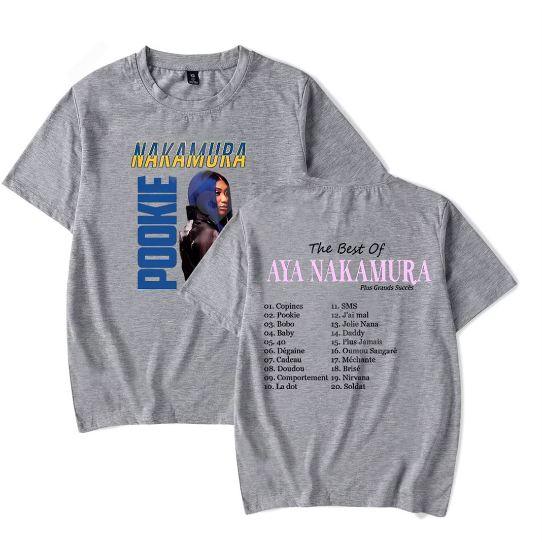 Aya Nakamura T-shirt à manches courtes pour hommes et femmes