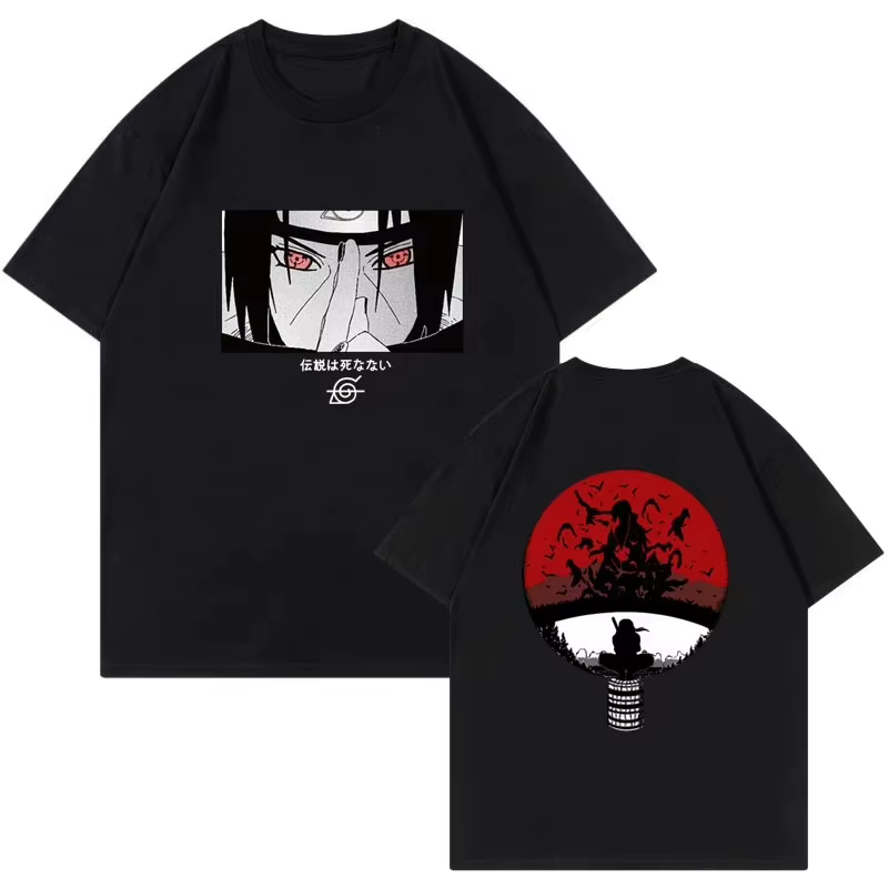 T-shirt imprimé Naruto japonais 2026
