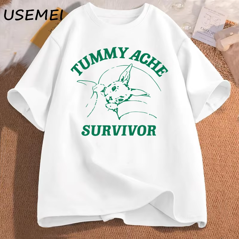 Ventre douleur survivant t-shirt hommes femmes drôle
