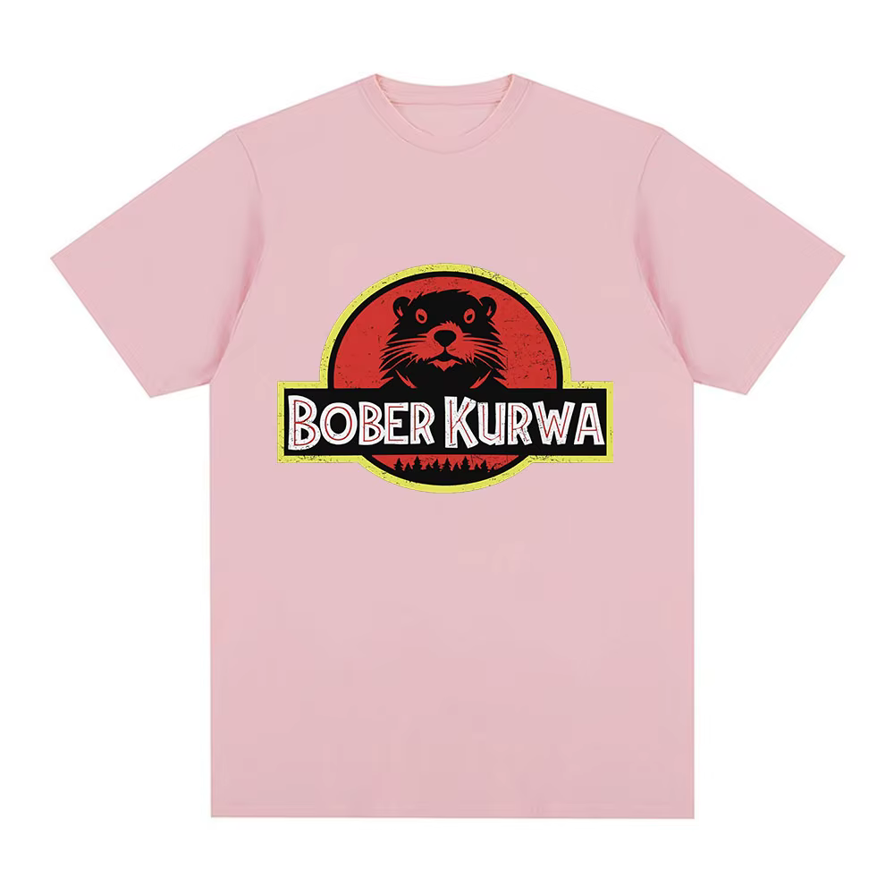 Bober Kurwa Bobr drôle Meme graphique T-shirt hommes femmes mode Hip Hop manches courtes T-shirts amples 100% coton