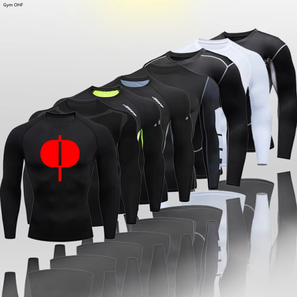 T-shirt de sport à séchage rapide pour hommes, chemise de course de cyclisme, boxe thaïlandaise, boxe thaïlandaise, gastronomie, chemises de compression, entraînement sportif