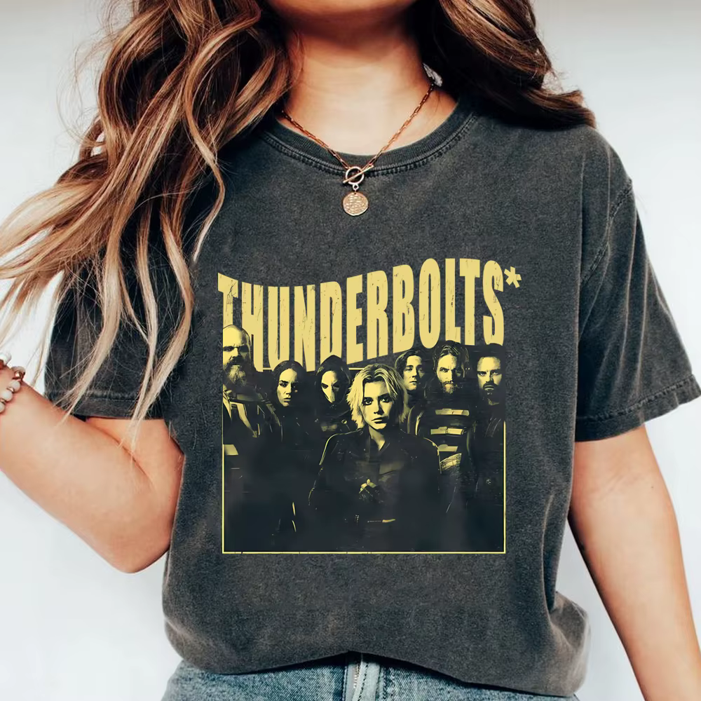 Vintage Thunder-bolts T-Shirt Bucky Barnes chemise hiver soldat chemises