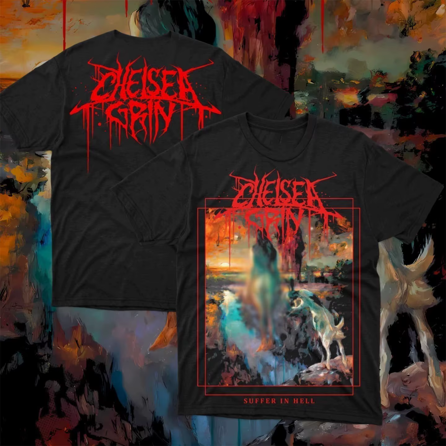 T-shirt décontracté Chelsea Grin Dead Core Band Dark Rock pour hommes et femmes