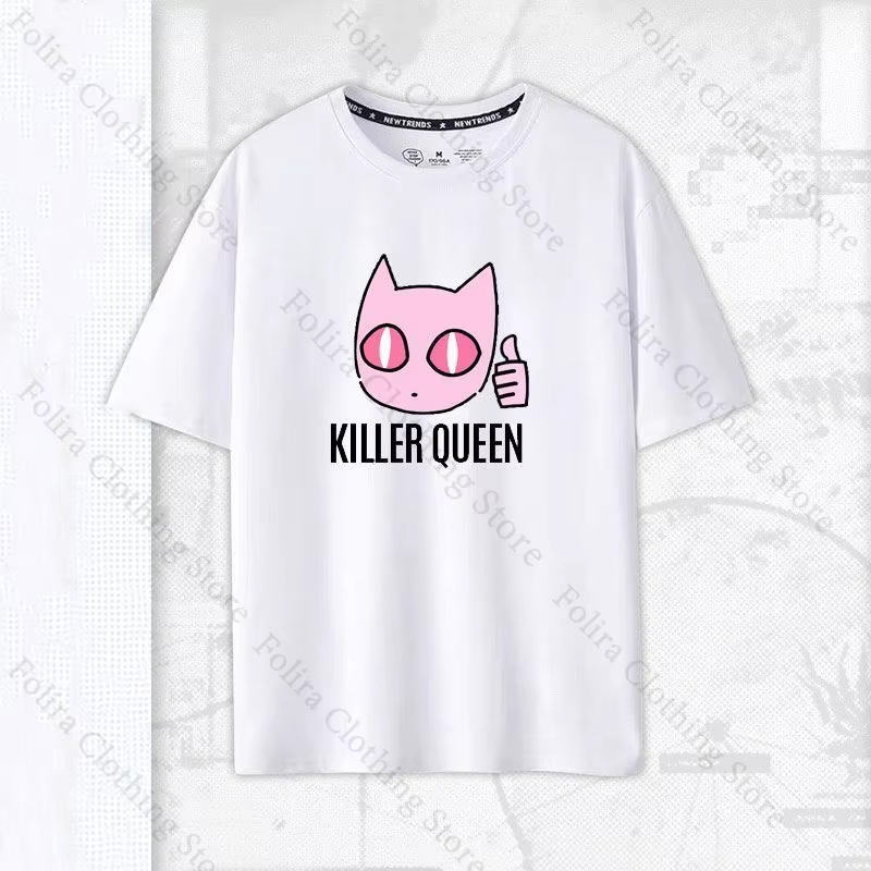 JOJO partie 4 tueur reine Kawaii imprimé T-shirt été hauts à manches courtes