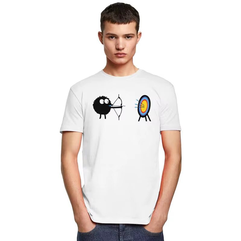 Personnalisé tir à l'arc cible T-shirt hommes 100% coton