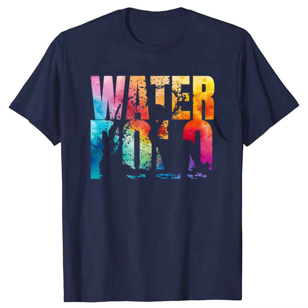 T-shirt Water Polo Homme et Femme, 100% Coton, Décontracté, à la Mode