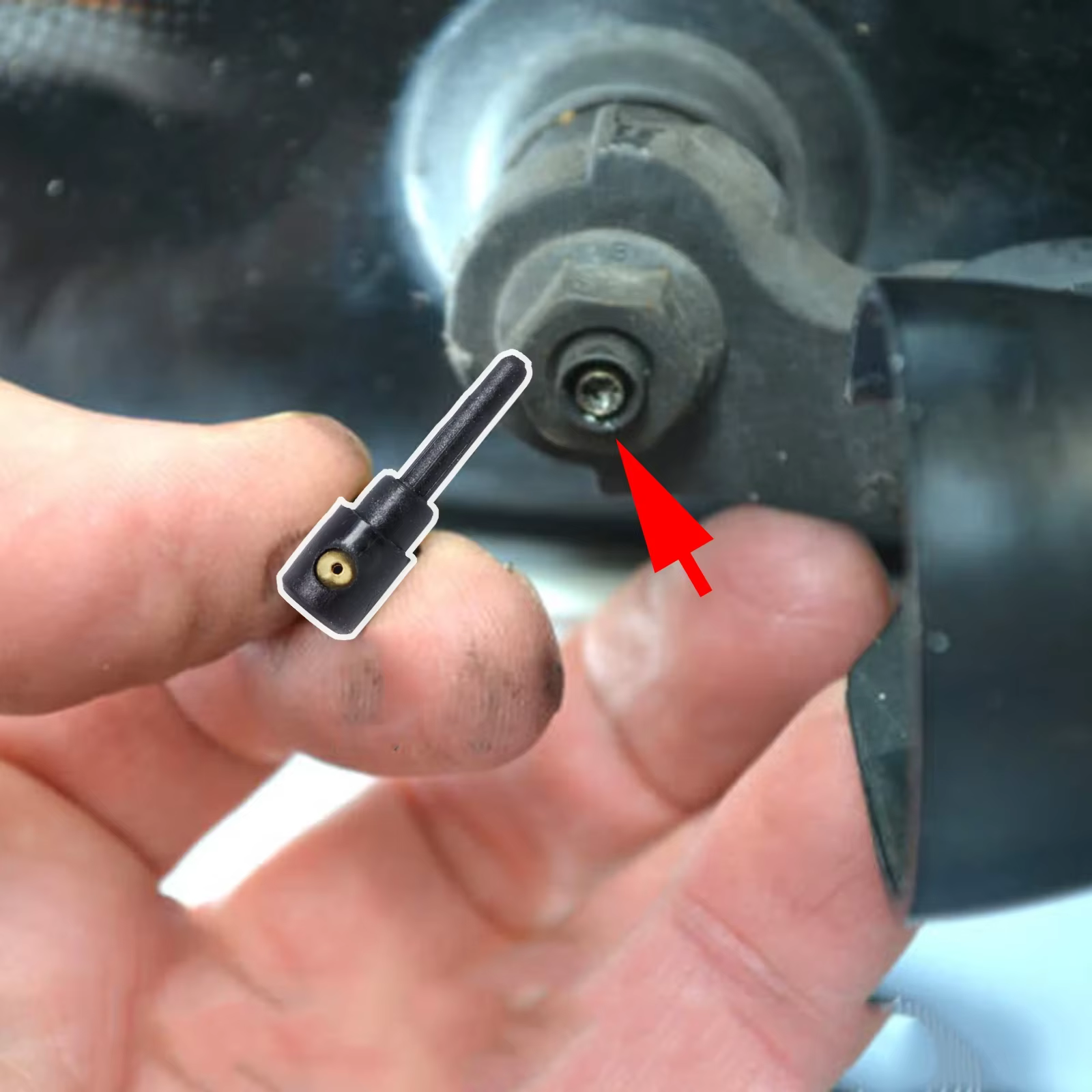Buse d'essuie-glace à Jet d'eau pour lave-glace arrière de voiture