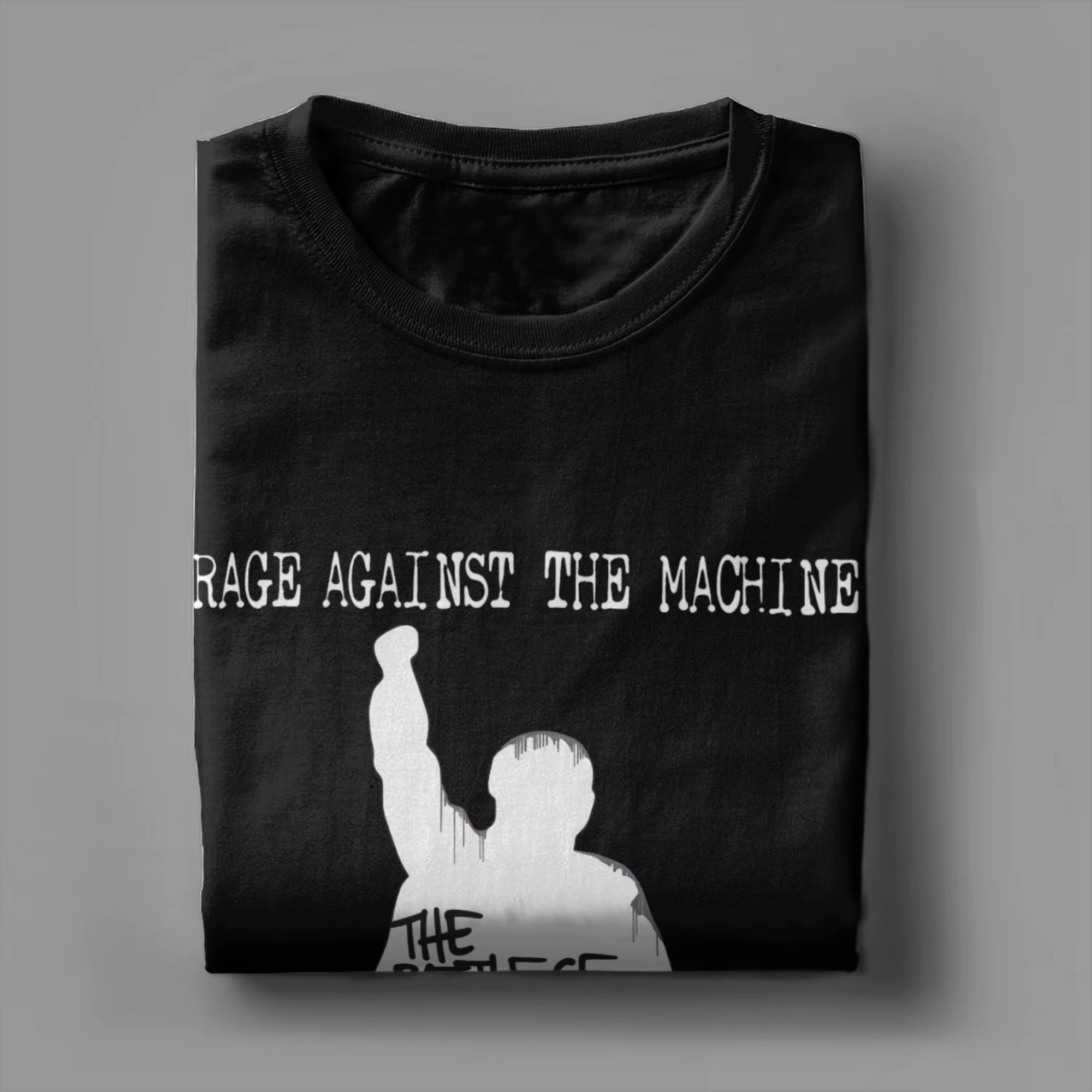 Rage Against the Machine T-shirts pour hommes 100% coton T-shirts cool à col rond vêtements à manches courtes grande taille