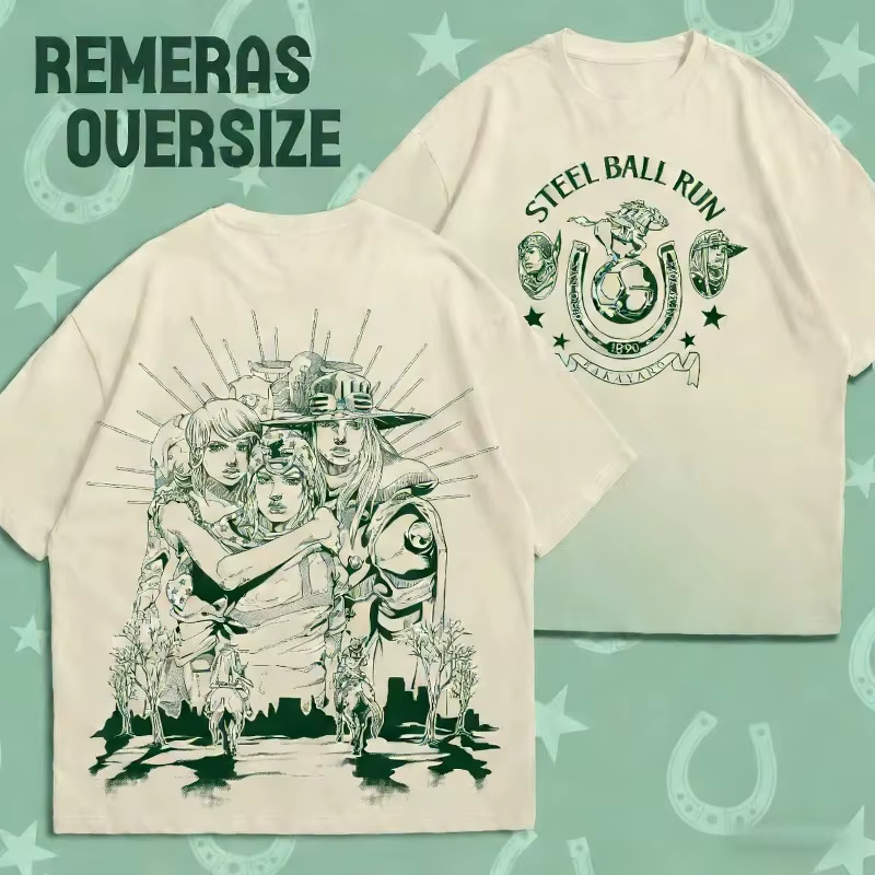 T-shirt graphique JoJo's Bizarre Adventure pour hommes