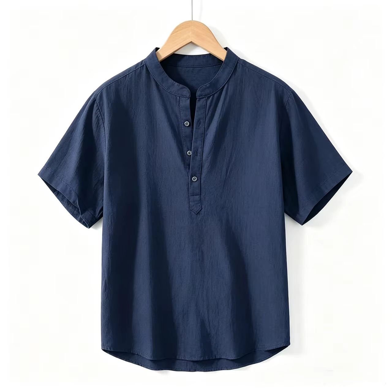 Nouvelles chemises en coton et lin pour hommes