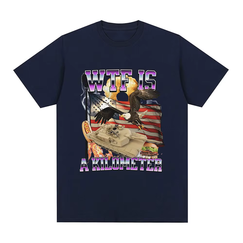 Wtf Is A Kilometer Meme Graphic T-shirt pour homme