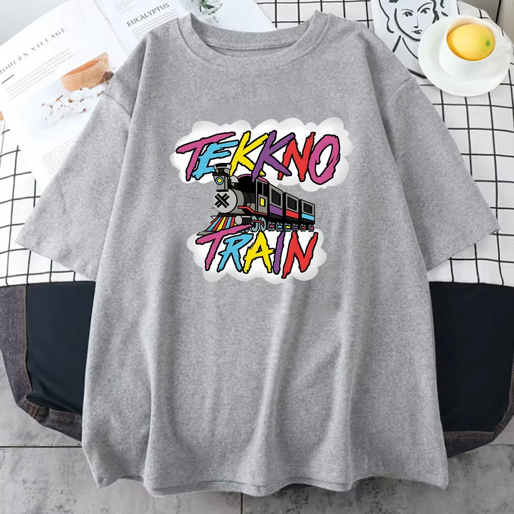 No-T-shirt unisexe en coton imprimé graphique