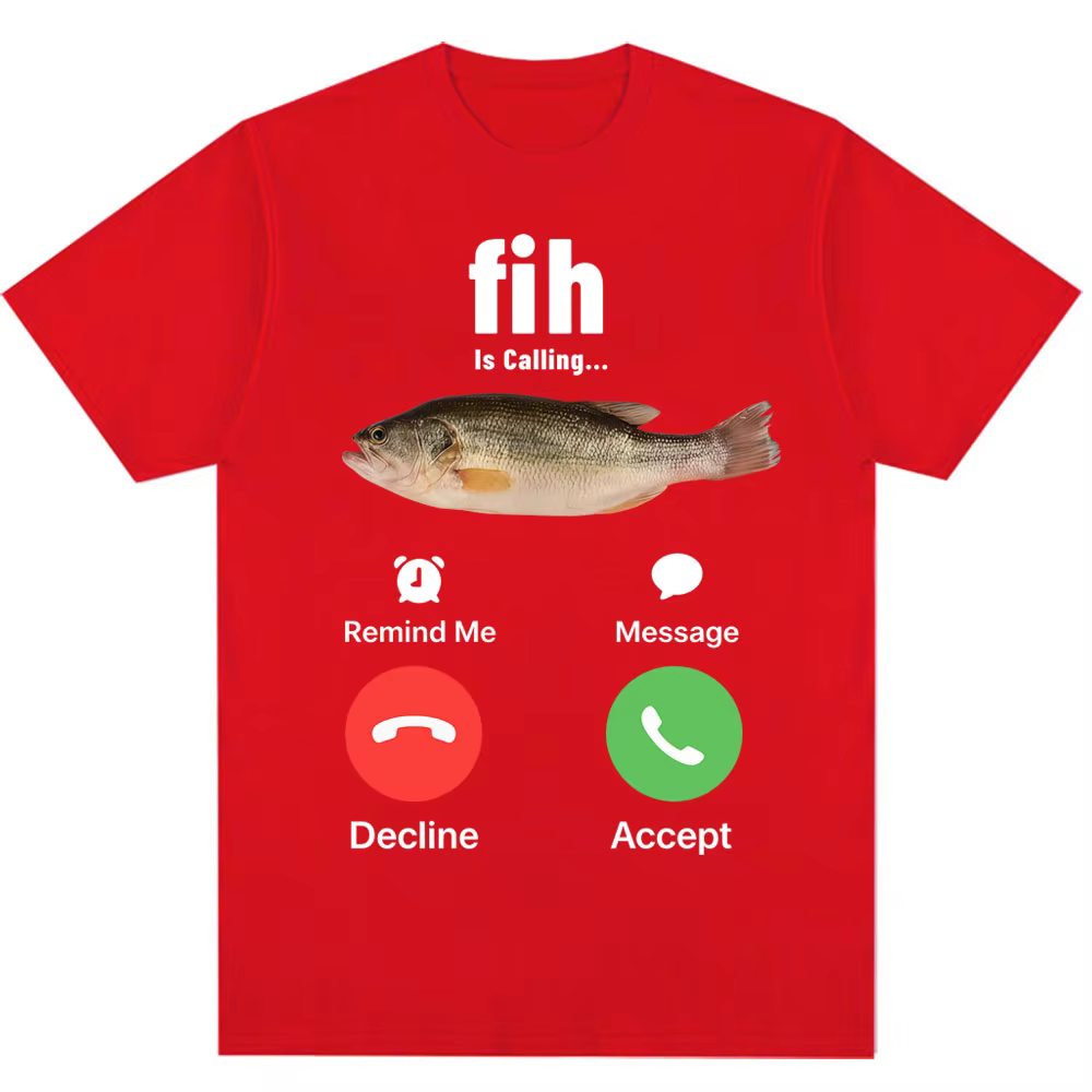 T-shirt humoristique « Fih Is Calling Meme » pour hommes et femmes