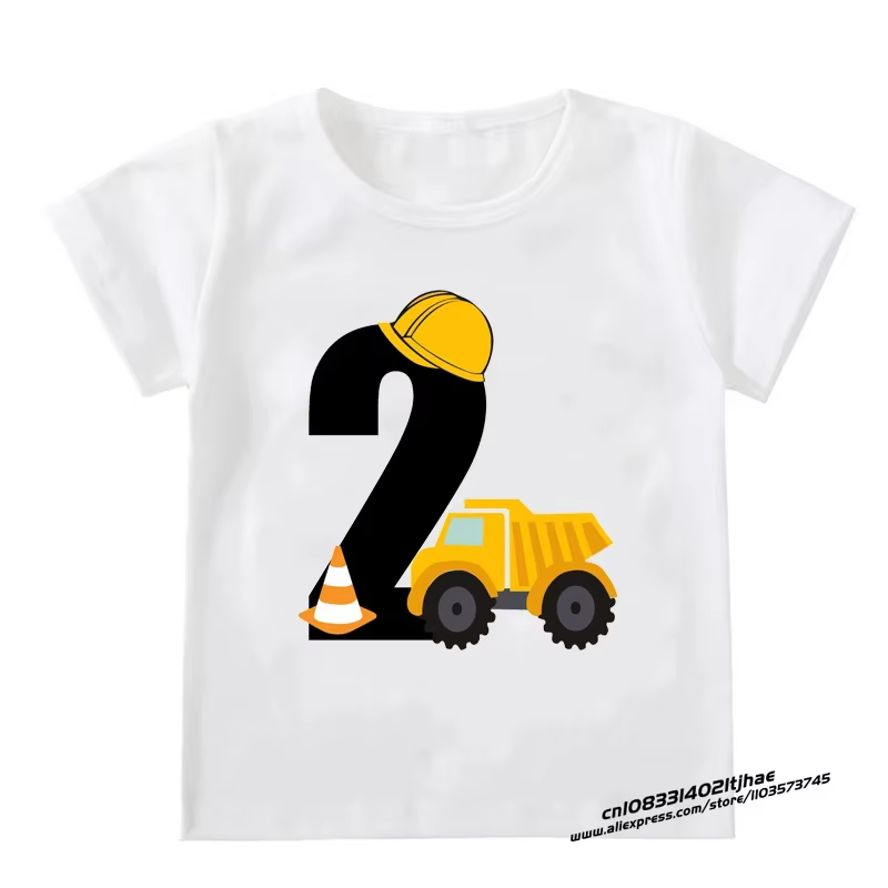 Enfants garçons T-shirts bébé à manches courtes pelle hauts