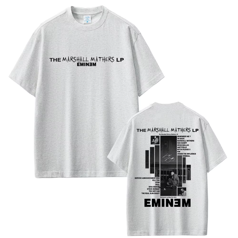 Rappeur Eminem 2000 Album graphique T-shirt hommes femmes vêtements Hip Hop mode surdimensionné T-shirts
