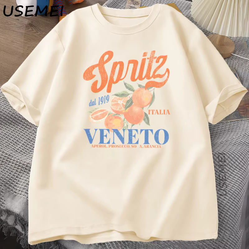 Cocktail italien Spritz T-Shirt hommes femmes été Vintage Boho Italia graphique