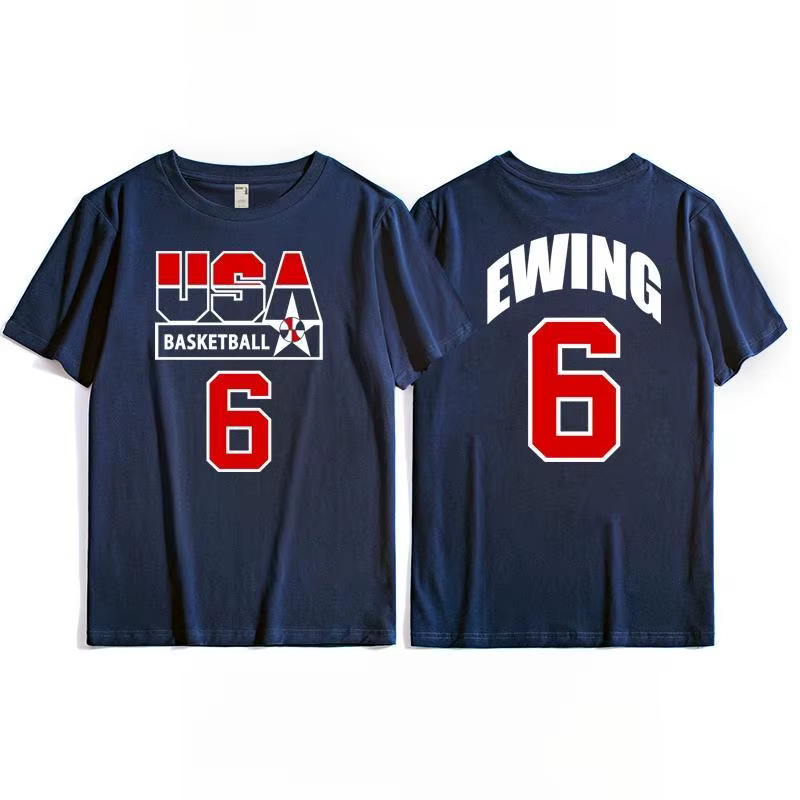 T-shirt Dream Team, haut d'entraînement de basket-ball américain pour hommes