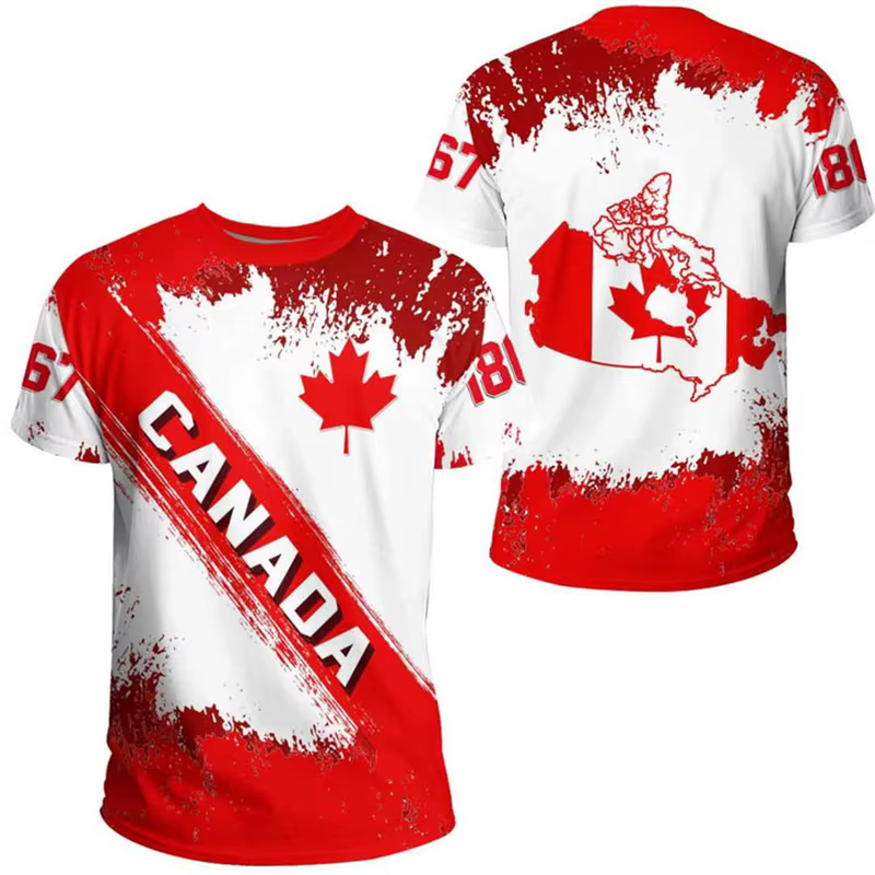 T-shirt imprimé en 3D pour hommes et femmes