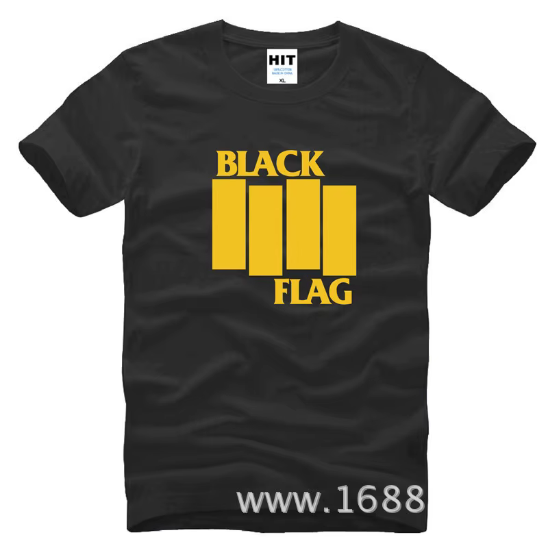 Drapeau noir T-shirt hommes Punk Rock groupe