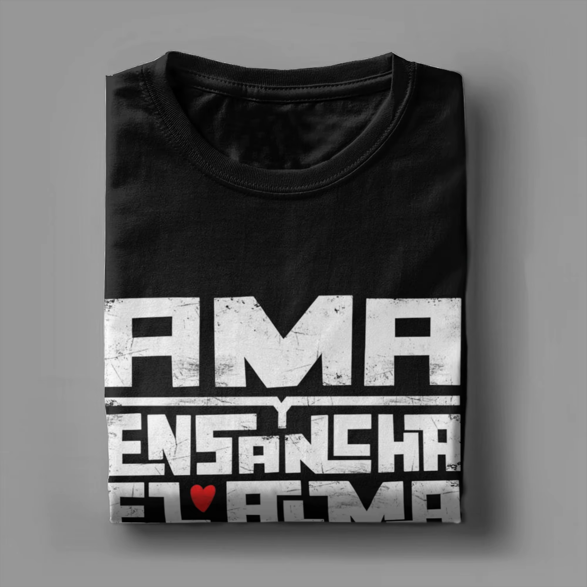Crazy Ama y ensancha el alma EXTREMODURO T-Shirt pour hommes col rond coton t-shirts à manches courtes
