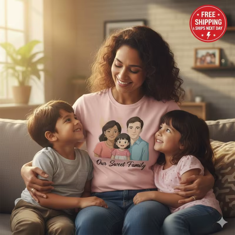 T-shirt personnalisé avec portrait d'anime