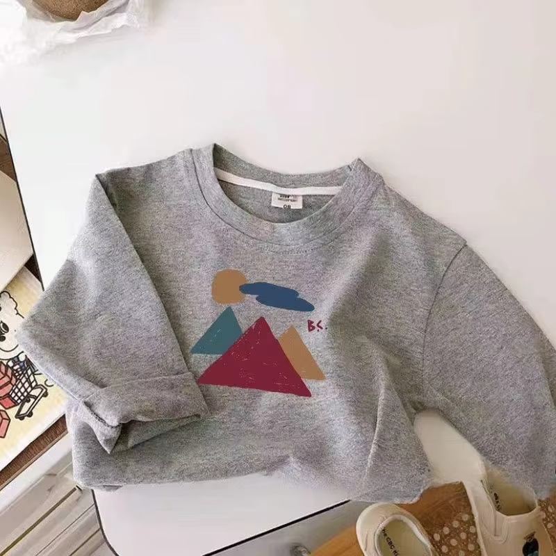 T-shirt à manches longues pour enfants de 2 à 7 ans