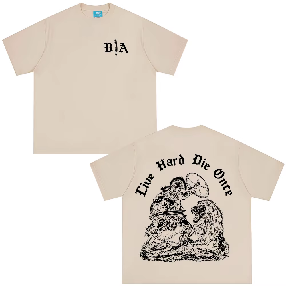 T-shirt à manches courtes en pur coton pour hommes et femmes