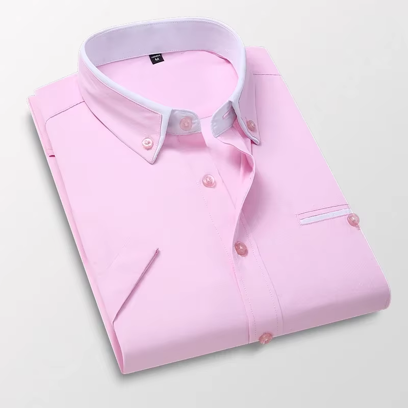 TFETTER été affaires chemise hommes manches courtes boutonné