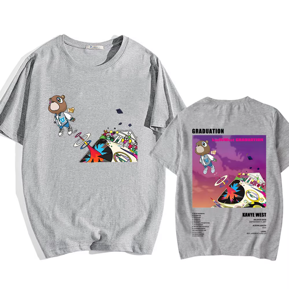 T-shirt Kanye West avec impression graphique