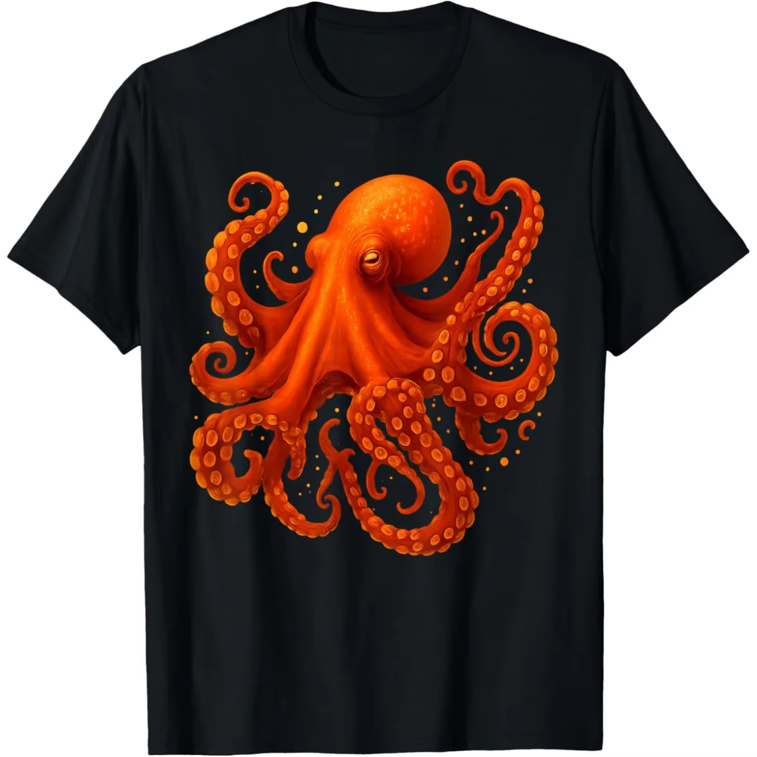 Poulpe Animal marin océan créature marine t-shirts hommes pur coton Humor Streetwear t-shirt à manches courtes unisexe vêtements amples