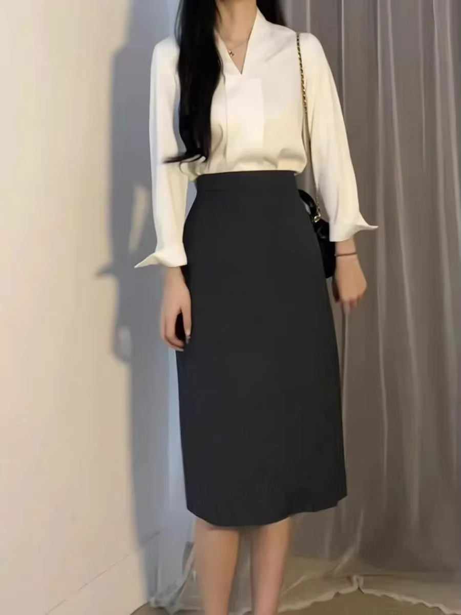 Manches longues bureau dames Blouse femmes chemises décontractées hauts printemps été mode femme OL pull Blouses en mousseline de soie Blusas