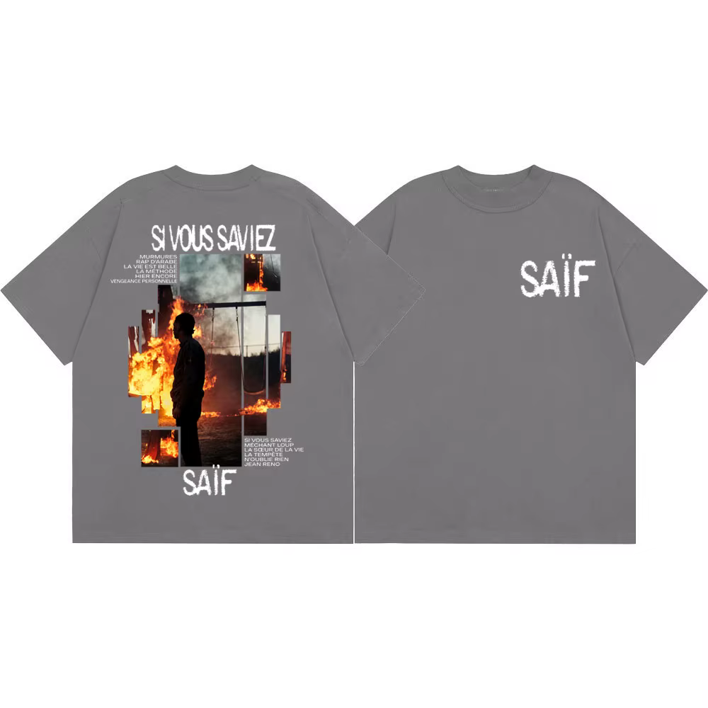 T-shirt tendance hip-hop pour hommes et femmes