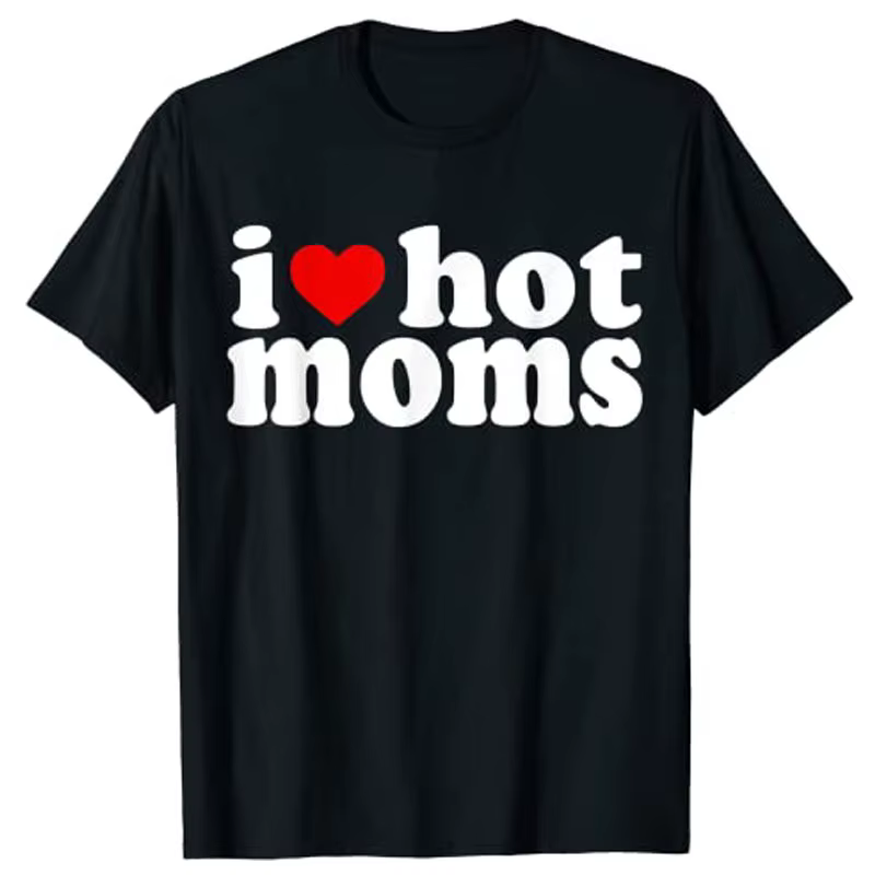 T-Shirt «I Love» pour mamans, hauts, cadeau de fête des mères