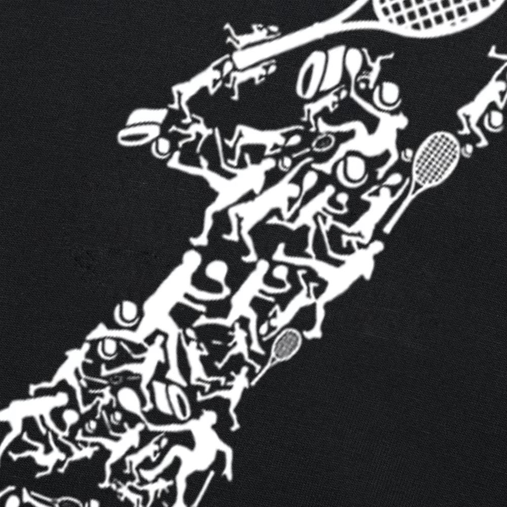 T-shirt graphique IkRacket dans le dessin pour hommes