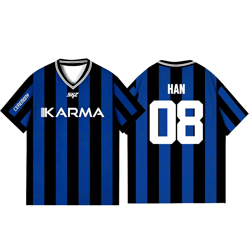 2025 KPOP rester KARMA Album Fans chemises de soutien FELIX BANGCHAN HYUNJIN Streetwear vêtements amples T-shirt à