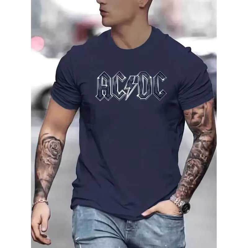 T-shirt unisexe 2025, t-shirt noir à col rond