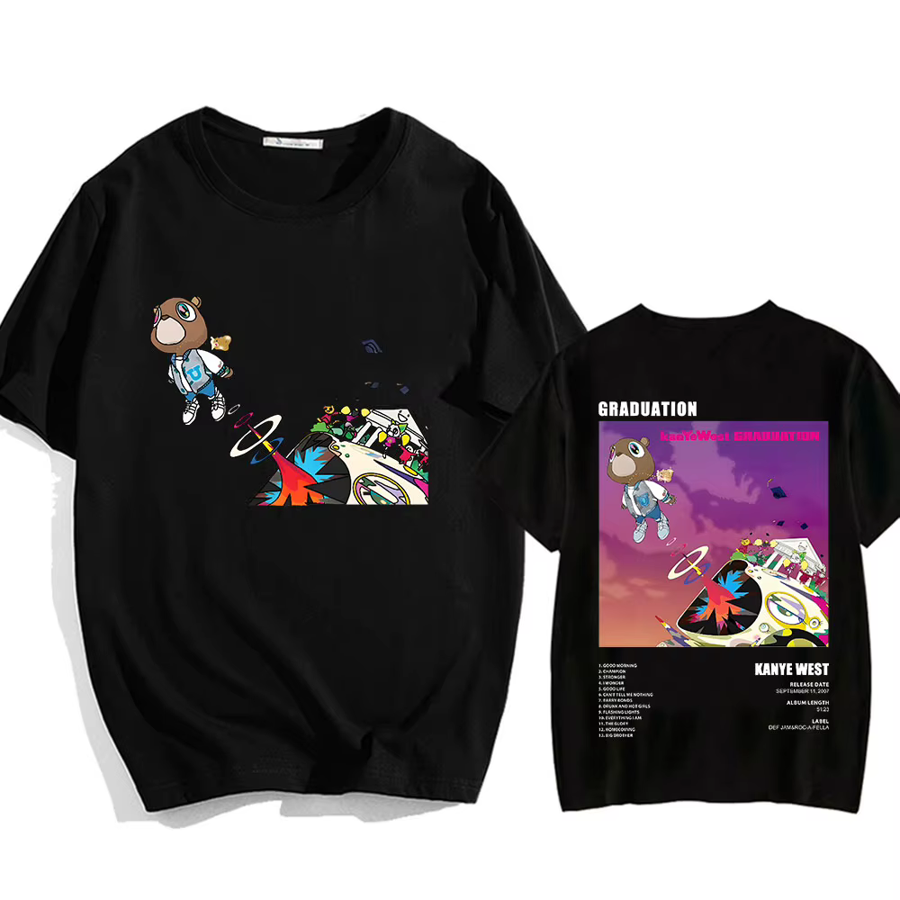 T-shirt Kanye West avec impression graphique