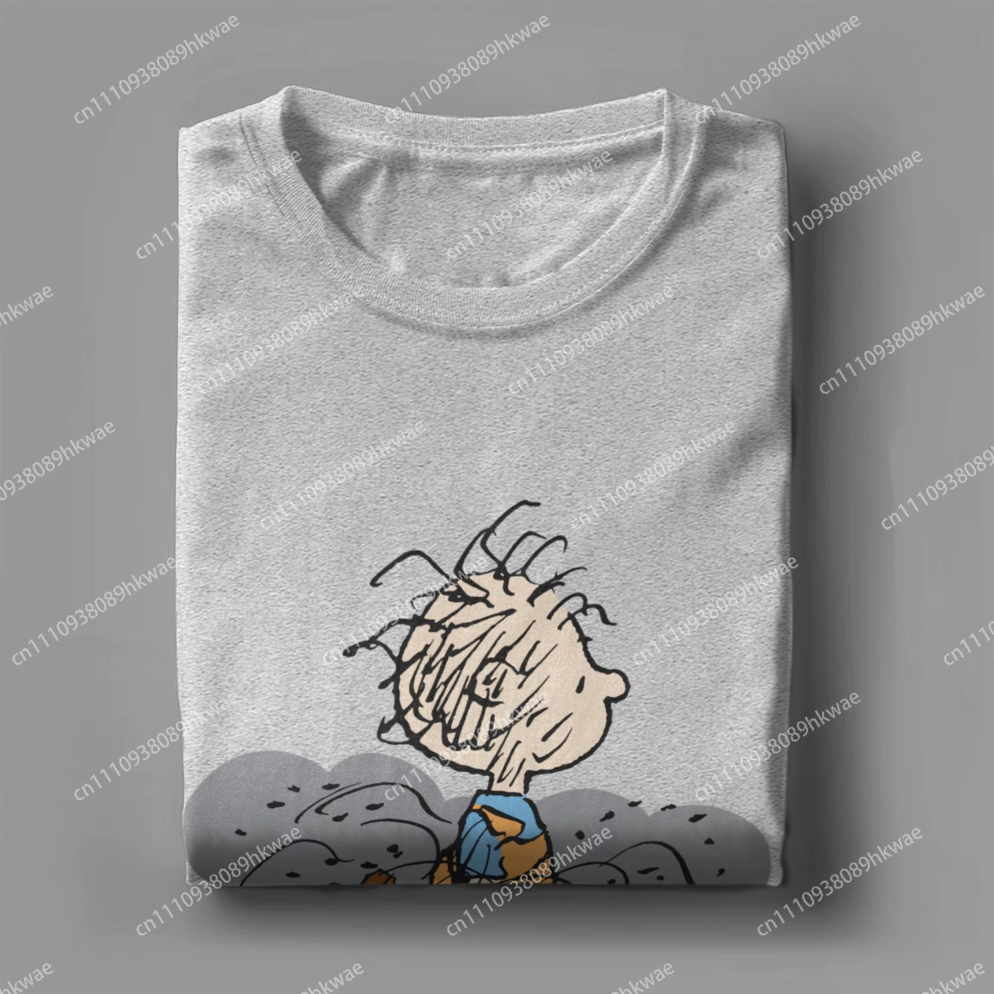 T-shirt pour hommes Peanuts Snoopy Pigpen Walking Cloud