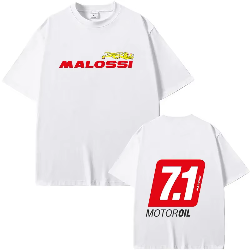 Malossi thème t-shrit hommes femmes à manches courtes imprimé unisexe Streetwear Style Hip Hop été mode Hip Hop hauts vêtements mâle