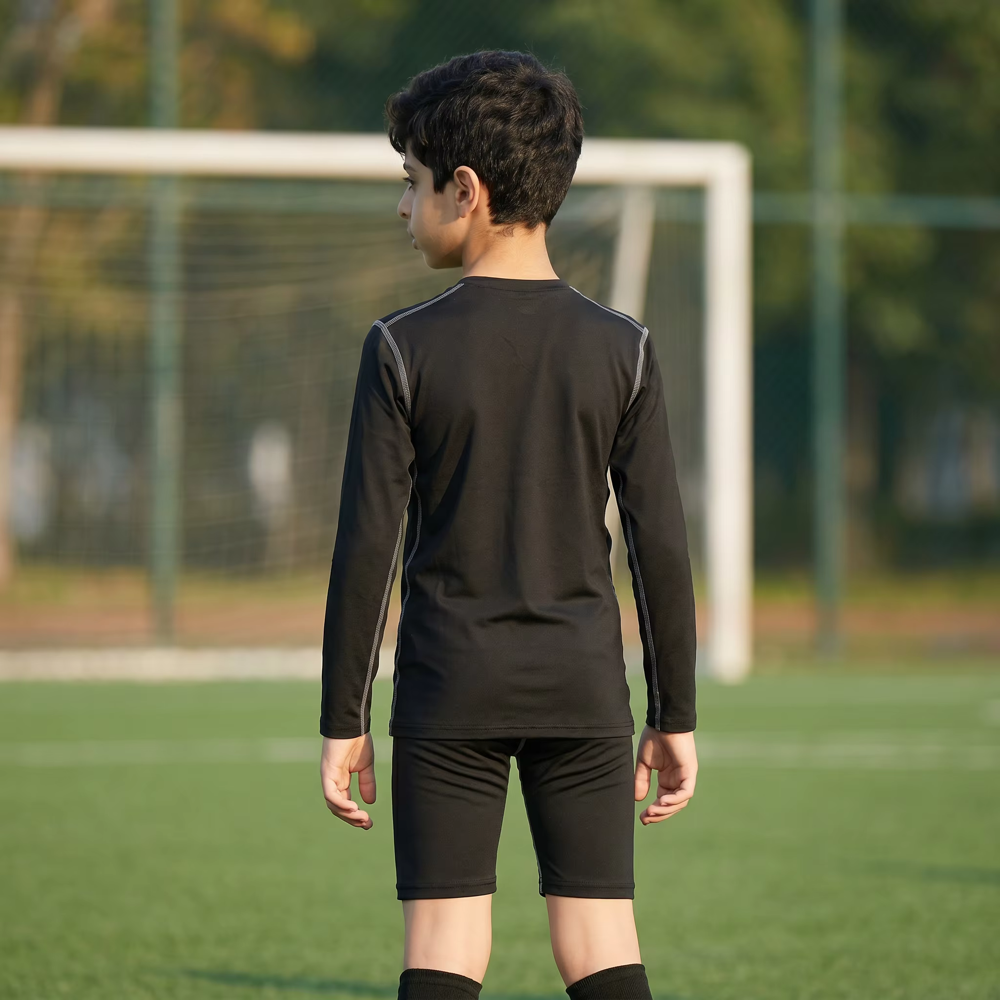 T-shirt de compression à manches longues pour garçons et filles