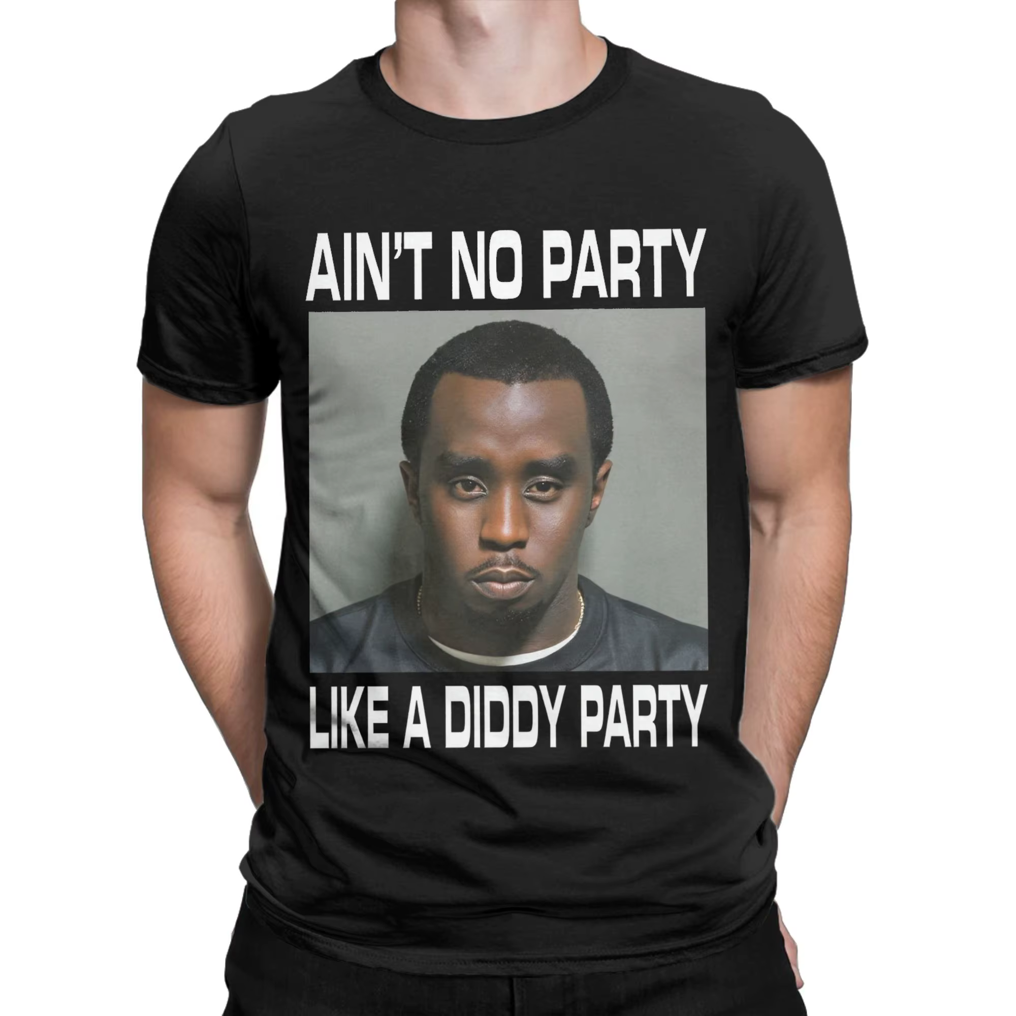 T-shirt rétro pour hommes Aint No Party Like a Diddy Party