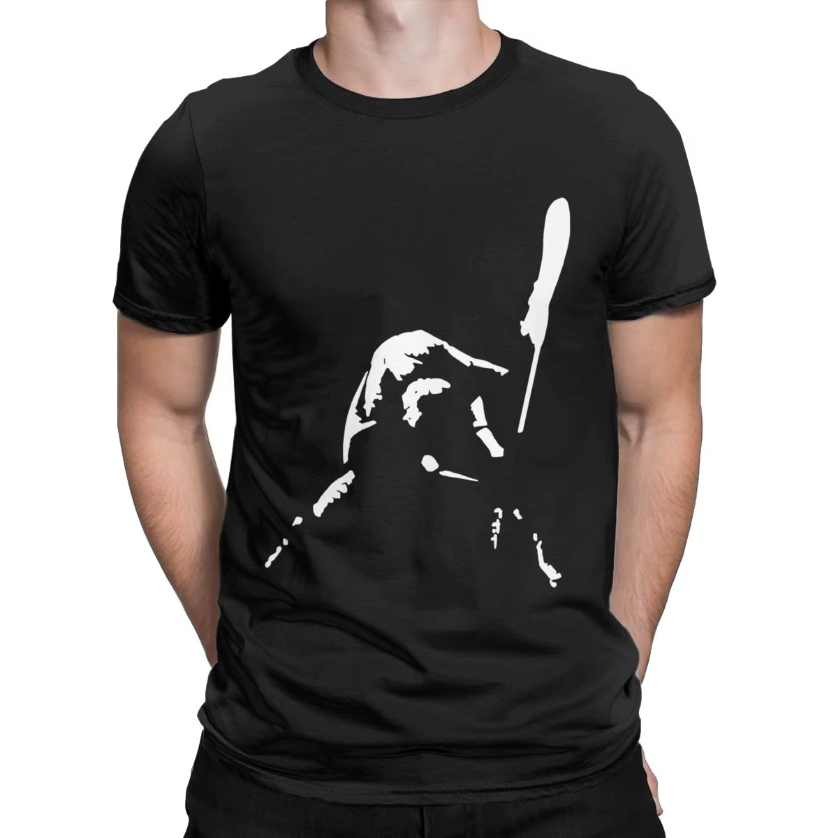 T-Shirt Manches Courtes Col Rond pour Homme