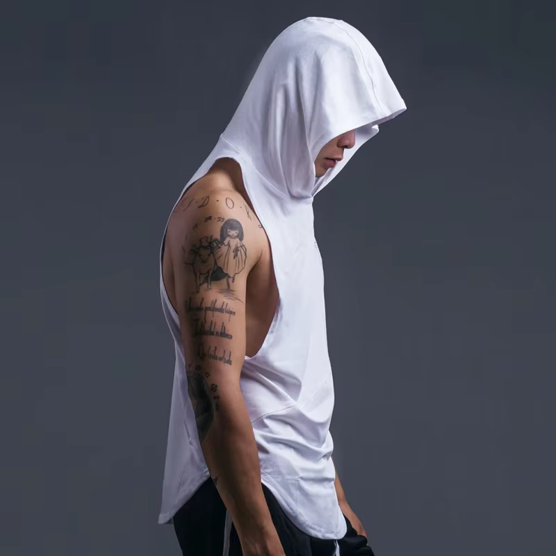 Haut à capuche de musculation Stringer pour hommes