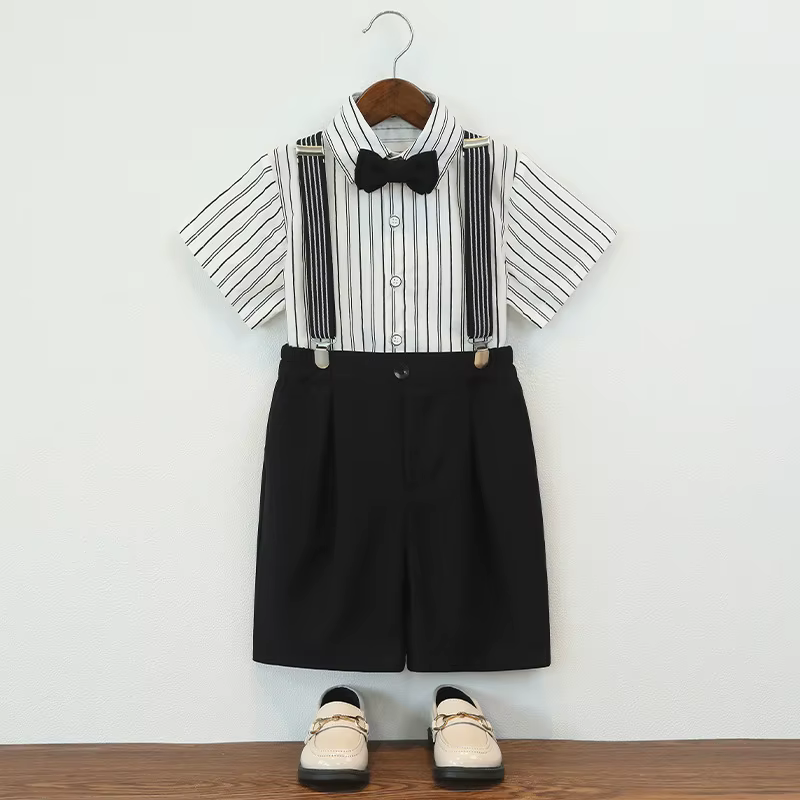Ensemble chemise à manches courtes pour garçons